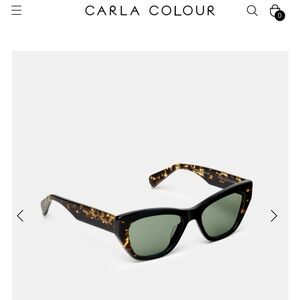NEVER WORN! Carla Calour Sunglasses. Cat eye tortoise